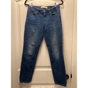 Gap 1969 Women’s Real‎ Straight Dark Wash Stretch Denim Jeans Size 28 Short Blue